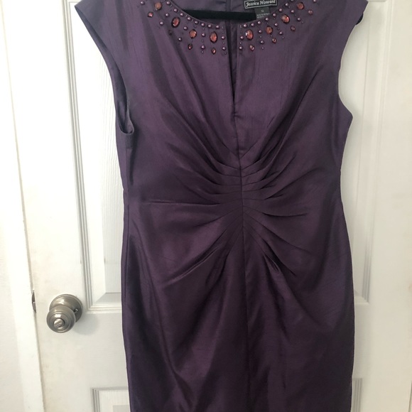 Jessica Howard Dresses Very Elegant Eggplant Color Dress See